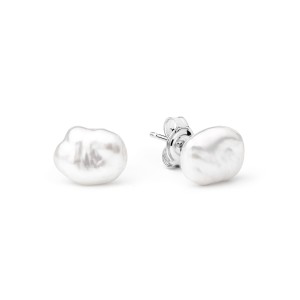 Cercei perle naturale keshi 8 mm si argint DiAmanti EFK08E_W-G (Argint 925‰ 0,5 g.)